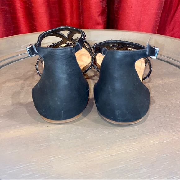 SOLD Gianni Bini Black Rhinestone Sandals - Picture 5 of 6